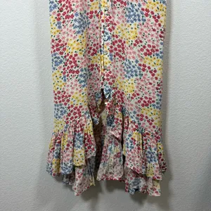 Rails Frida Floral Ruffle Midi Dress in Multicolor Flower Meadow Size S thumbnail 8