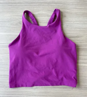 Athleta Fuchsia Racerback Crop Tank thumbnail 1
