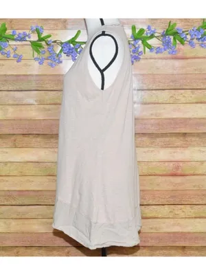 LOGO By Lori Goldstein Ladies Brown Tank Top Size M Casual Neutral Closet Staple thumbnail 5