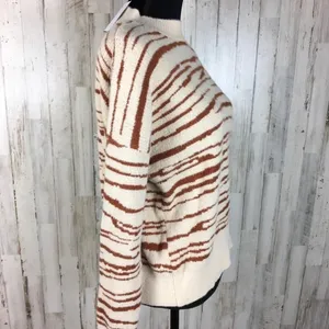 4Sienna Rebecca Zebra Print Sweater Top Brown Tan thumbnail 7