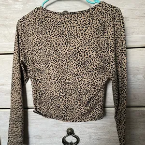 Cheetah print long sleeve shirt Brown thumbnail 3
