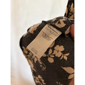 REFORMATION Black Floral Midi Crimini‎ Dress Size 0 thumbnail 5