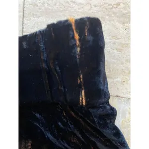 Alice‎ + Olivia Black brown Velvet Joggers Lounge Pants Elastic Waist Cuffs XS thumbnail 3