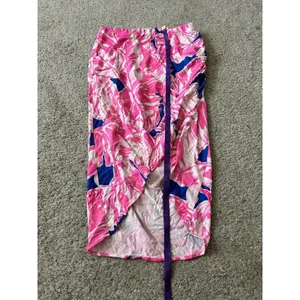 Lilly Pulitzer XS Palmer Faux Wrap‎ Skirt Beach Bliss Tiki Pink thumbnail 5