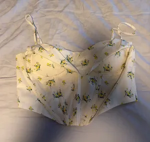 Floral corset Yellow Size L thumbnail 1