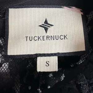 Tuckernuck Lace High Neck Sheer Balloon Sleeve Blouse Sheer Black Size Small thumbnail 5