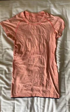 Lululemon swiftly tech short sleeve shirt 4 salmon pink thumbnail 1