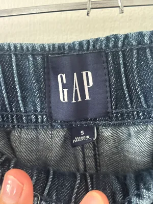 Dark Wash Denim Cargos thumbnail 4