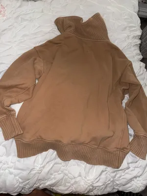 Aerie Brown Zip Sweatshirt thumbnail 2