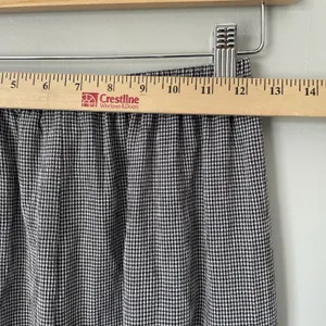 T & Company Vintage Gingham Wide Leg Pants Cottagecore Black White Womens Size 8 thumbnail 9