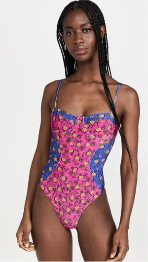 Farm Rio Women’s Fruit Dot One Piece Swimsuit - Size‎ XS NWT thumbnail 1