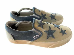 Vans NEW Unisex Starry Night Denim Classic Slip On Shoe Size 8.5 or 7 #260125 thumbnail 1