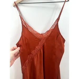 Altar'd State Burnt Orange Lace Fairycore Maxi Dress Size Large thumbnail 7