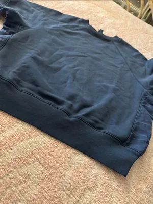 Skims cropped Navy Crewneck Sweatshirt thumbnail 2