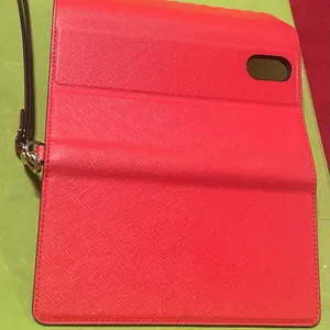 Kate Spade Vibrant Red Scalloped Phone Wallet- Excellent Condition thumbnail 7
