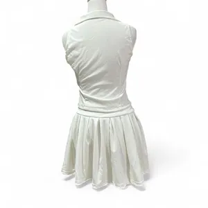 Source Unknown White Two-Piece Vest and Pleated Skirt Set thumbnail 2