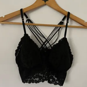 Aerie  Multi Strap Floral Lace Bralette thumbnail 1