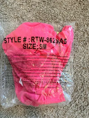 Zenana relaxed fit oversized ribbed short sleeve flowy top size s/m hot pink NIB thumbnail 5