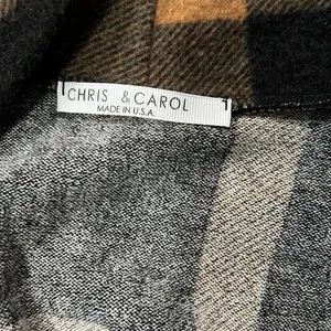 Super soft plaid long cardigan Brown Size M thumbnail 2