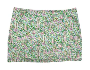 Lilly Pulitzer Guiding Light Print Mini Skirt Green thumbnail 1