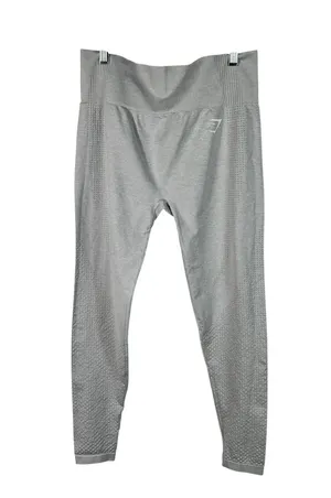 Gymshark Women's Light Gray Contour Seamless High Rise Athletic Leggings Large L thumbnail 1