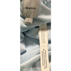 Anthropologie Maeve Silky Slip Midi Dress Sz L Light Blue Gala Prom Wedding NEW thumbnail 8