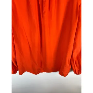 Tory Burch Orange 100% Silk Long Sleeve Blouse Top Style 11111168 Womens‎ Size 2 thumbnail 5