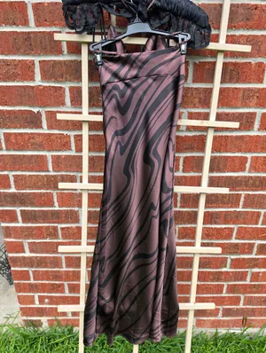 House of Harlow 1960 Brown Cut Out Front Strappy Midi Dress Size Small thumbnail 6