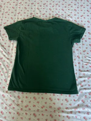 Lacoste Dark Green Tee with Striped Pocket thumbnail 3