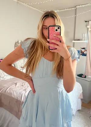 Altar'd State Dress Blue thumbnail 1