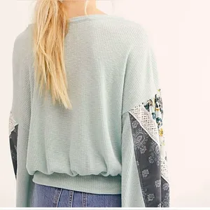 NEW‎ Free people Women's Light Blue Top thumbnail 7