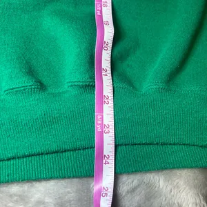 Hanes Vintage 90s‎ Christmas Sweatshirt Womens Large Green Crew Neck Motif Retro thumbnail 10