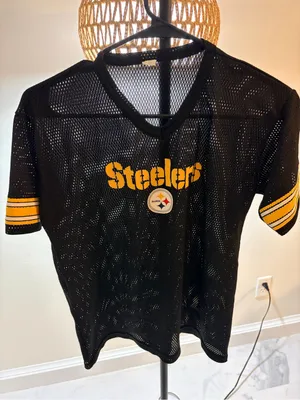 Steelers Black Mesh Jersey Top thumbnail 1