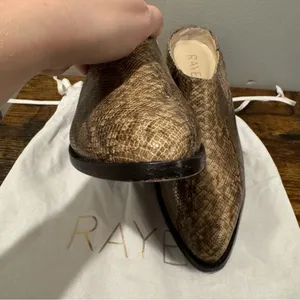 Raye Slip-On Snakeskin Mule Booties Size 8 thumbnail 8