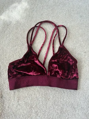 PINK Victoria's Secret Velvet Bralette thumbnail 3