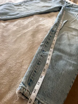 GOOD AMERICAN Light Blue Denim Jeans Straight Leg Pants Women’s 6/28 EUC thumbnail 6