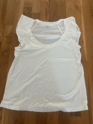 LOFT Outlet Ruffle Sleeve Tee thumbnail 1