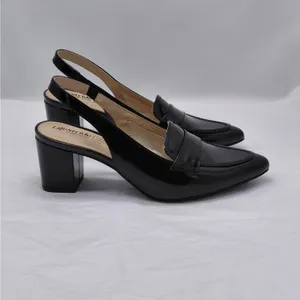 LifeStride Womens Angel Slingback Loafer Pump Sz 6.5 M Black Patent Office Shoe thumbnail 16