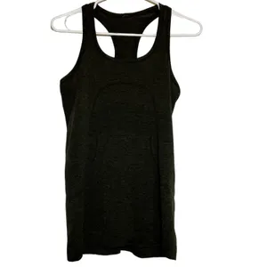 Lululemon Swiftly Tech Racerback Dark Olive Black Silverescent Seamless 8 thumbnail 2