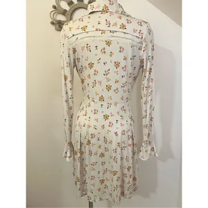 Free People Good Days Mini Dress in Light Combo M thumbnail 2