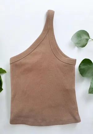 Abercrombie & Fitch NWT Ribbed Asymmetrical Tank XXS thumbnail 1