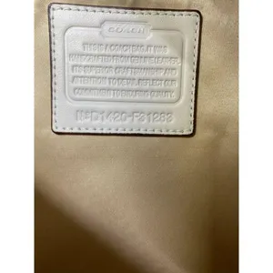 COACH Large White Leather Tote Bag thumbnail 11