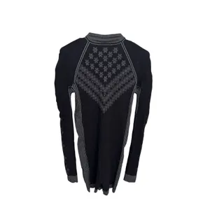 SKIMS FIRST LAYERS Half Zip Onesie 2X/3X OBSIDIAN WINTER FAIRISLE New thumbnail 3