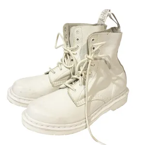 Dr. Martens Women’s Size 8 White Leather‎ 1460 Pascal Mono Combat Boots thumbnail 1