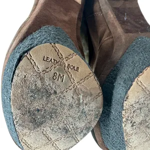 L.A.M.B Pier Booties Suede Shearling Platform‎ Boots High Heels Brown Size US 8 thumbnail 13