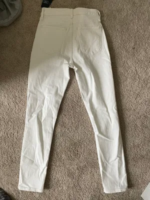 NWT White Abercrombie Jeans thumbnail 3