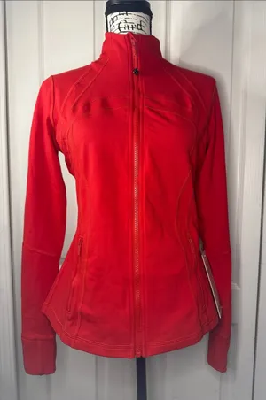 lululemon athletica Define Jacket *Luon in True Red (TUED) thumbnail 1