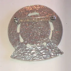 United States Coast Guard Semper Paratus Silver Tone Emblem Pin thumbnail 4
