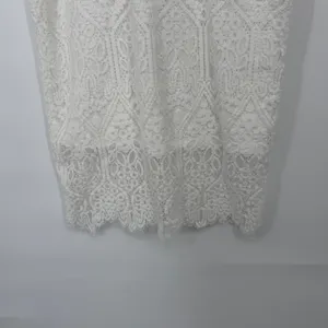 Lulus White Lace Mock Neck Short Sleeve Sheath Dress Size S Bridal Formal‎ thumbnail 3