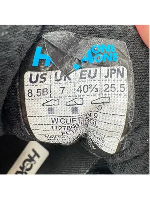 Hoka Women’s Clifton 9 Athletic Shoes Sneakers Black Rose Gold Size 8.5B READ thumbnail 6